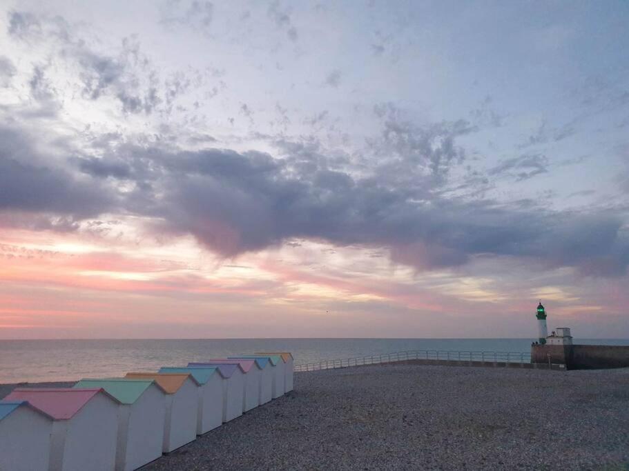 Notre Nid - Grande Terrasse Privee En Bord De Mer, Au Coeur Du Quartier Historique Du Treport ! Wifi Le Tréport Esterno foto